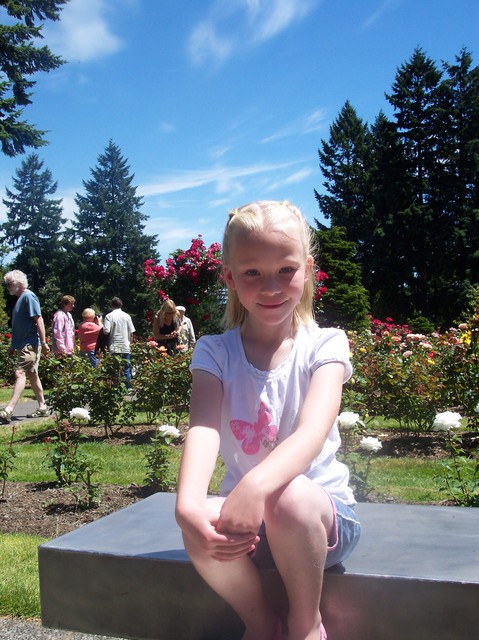 Emma at Portland Rose Garden