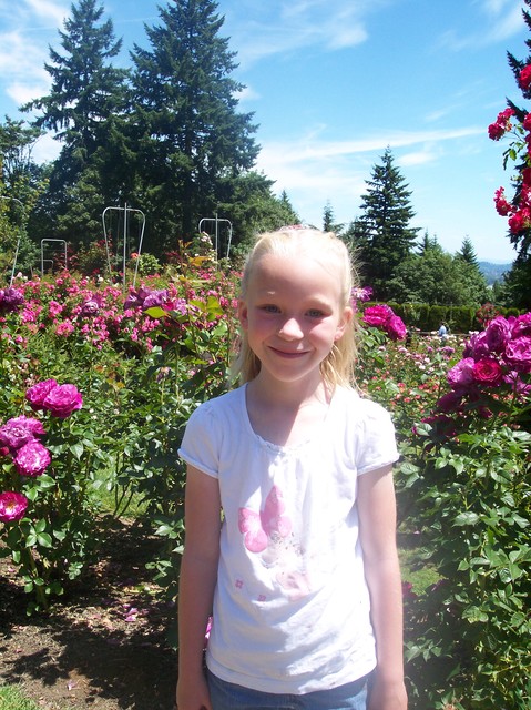 Emma at Portland Rose Garden