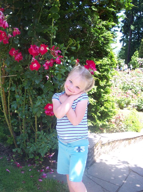 Sarah at Portland Rose Garden