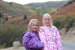 Emma and Sarah in Butterfield Canyon