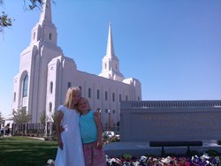 Sarah at Brigham City Temple open house