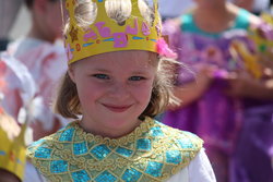 Sarah before the Days of '47 Children's Parade