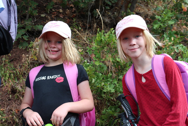 Sarah and Emma on the Grandeur Peak trail