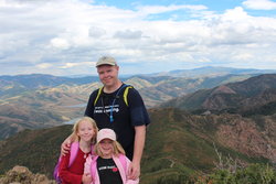 Steve, Sarah and Emma on top of Grandeur Peak
