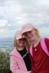 Sarah and Emma on top of Grandeur Peak