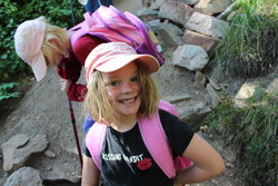 Sarah on the Grandeur Peak trail