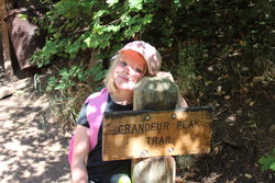 Sarah on the Grandeur Peak trail