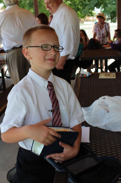 Nathan after his baptism