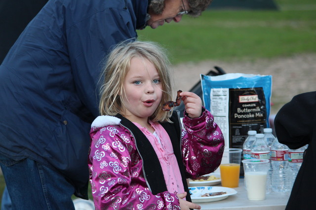 Sarah at the Fathers' and Sons' outing