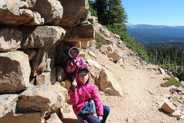 Emma and Sarah on the Bald Mountain Trail