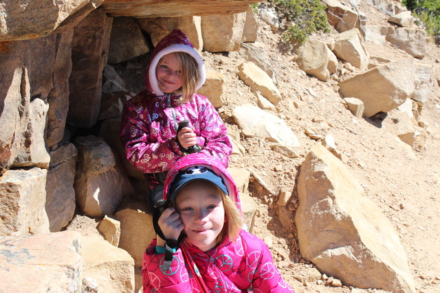 Emma and Sarah on the Bald Mountain Trail