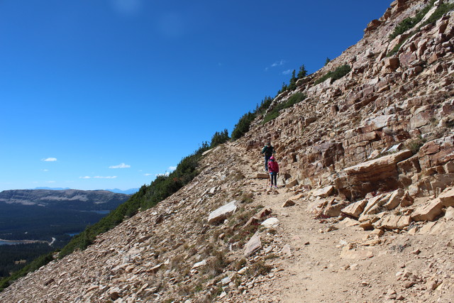 Emma and Grandpa on the Bald Mountain Trail