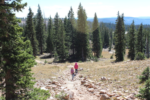 Emma and Sarah on the Bald Mountain Trail