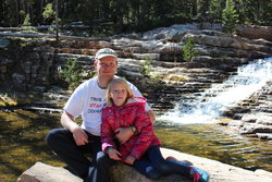 Steve and Emma at Provo River Falls