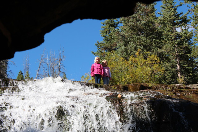 Sarah and Emma at Provo River Falls