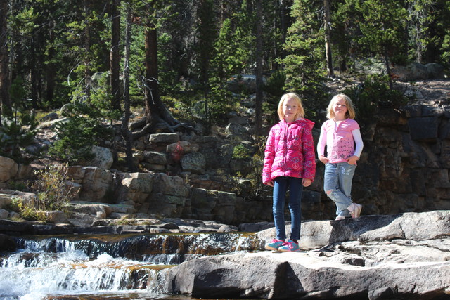 Sarah and Emma at Provo River Falls