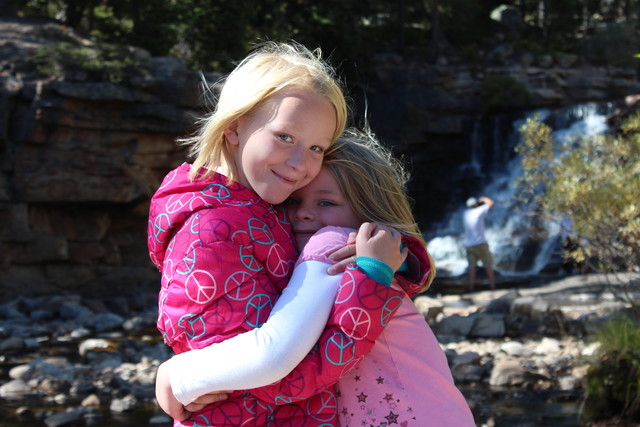 Sarah and Emma at Provo River Falls