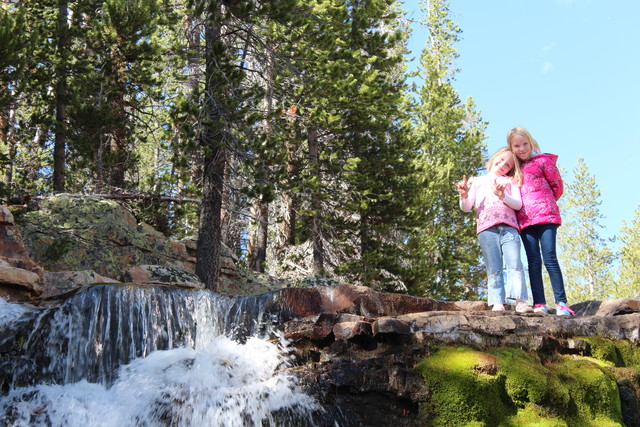 Sarah and Emma at Provo River Falls