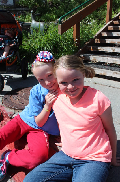 Emma and Sarah at Park City Parade