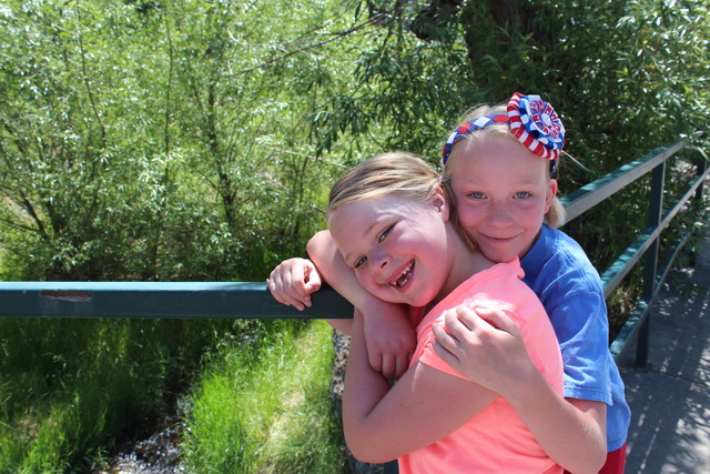 Emma and Sarah at Park City Parade