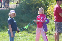 Emma and Sarah at the Fathers' and Sons'