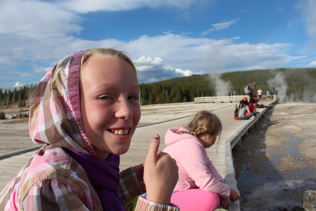 Emma in Yellowstone