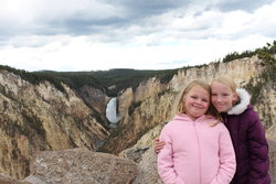 Sarah and Emma in Grand Canyon of the Yellowstone