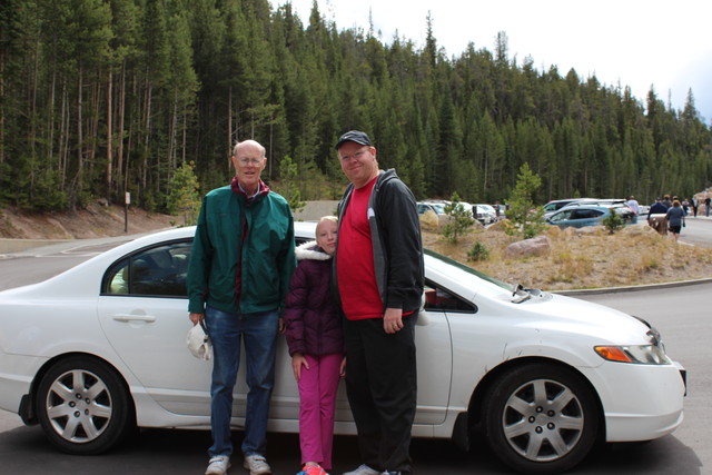 Emma, Steve and Tom in Yellowstone