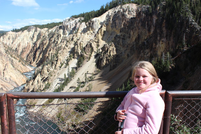 Sarah in Grand Canyon of the Yellowstone