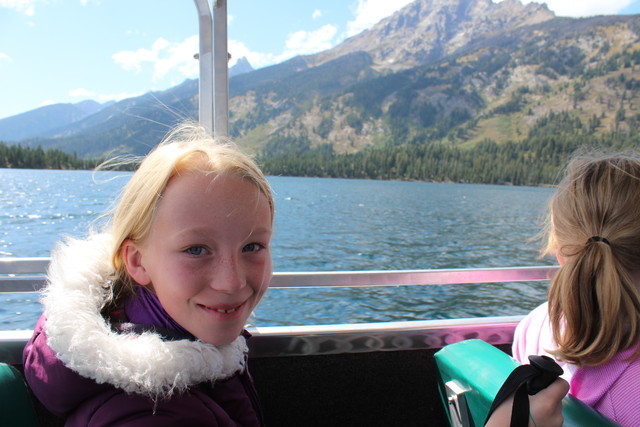 Emma on Jenny Lake in Grand Teton National Park