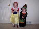 Sarah and Emma on Halloween
