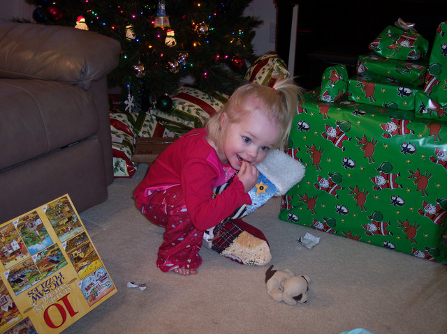 Sarah on Christmas Morning