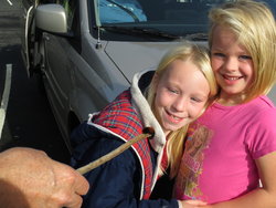 Emma and Sarah at Indian Beach, Ecola State Park