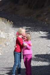 Emma and Sarah at Golden Spike