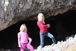 Emma and Sarah at Golden Spike