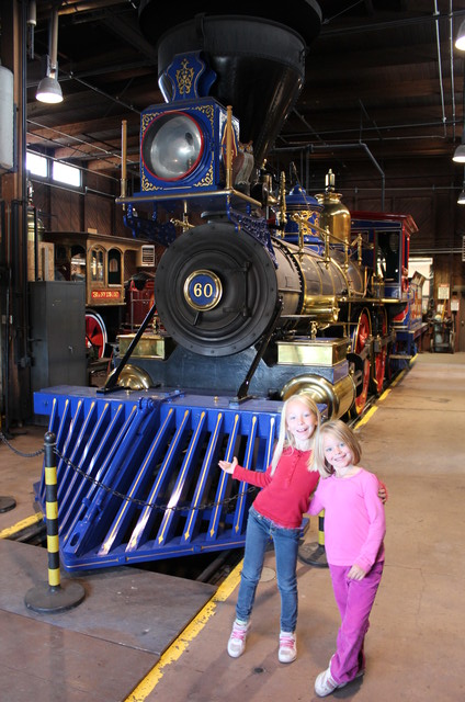 Emma and Sarah at Golden Spike