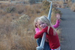 Sarah and Emma at Malad Gorge