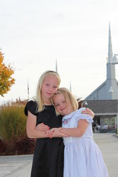 Sarah and Emma at Boise Temple Open House