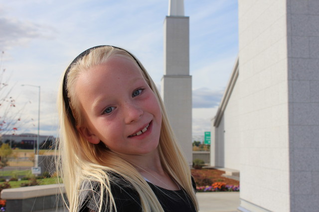 Emma at Boise Temple Open House
