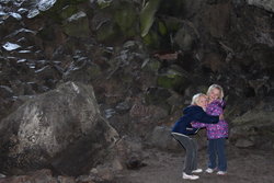 Emma and Sarah in Beauty Cave