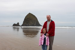 Steve and Sarah at Cannon Beach