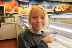 Emma at Tillamook Cheese Factory