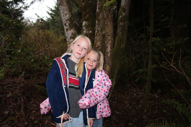 Emma and Sarah in Haystack Hill State Park