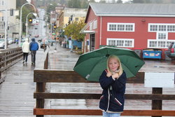 Emma on the Astoria pier