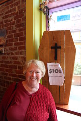 Barbara at Voodoo Doughnuts