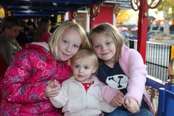 Emma, Sarah, and Kaitlyn at Lagoon