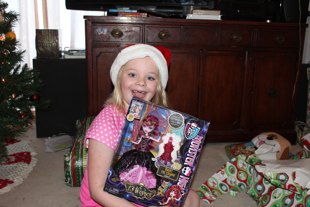 Sarah on Christmas Morning