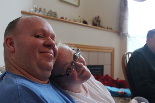 Steve and Camille at Thornock Christmas Party