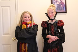 Emma and Sarah Halloween